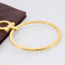 Salvatore Ferragamo Gancini Hand Bag Leather Bordeaux Gold Auth 206353A-7