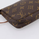 LOUIS VUITTON Monogram Pochette Accessoires Pouch M51980 LV Auth 206354A-17