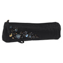 Miu Miu Matelasse Clutch Bag Satin Black Gold Auth 206357A-1