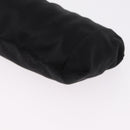 Miu Miu Matelasse Clutch Bag Satin Black Gold Auth 206357A-14
