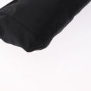 Miu Miu Matelasse Clutch Bag Satin Black Gold Auth 206357A-15