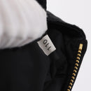Miu Miu Matelasse Clutch Bag Satin Black Gold Auth 206357A-12