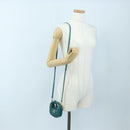 Miu Miu Matelasse Wonder Mini Shoulder Pouch Leather 2way Green Auth 206358SAM-24