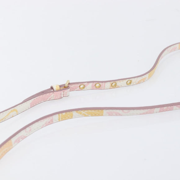 Miu Miu Shoulder Bag Leather Pink Gold Auth 206365M