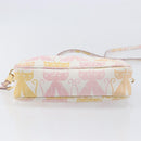 Miu Miu Shoulder Bag Leather Pink Gold Auth 206365M-5