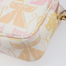 Miu Miu Shoulder Bag Leather Pink Gold Auth 206365M-16