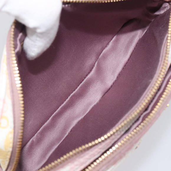 Miu Miu Shoulder Bag Leather Pink Gold Auth 206365M
