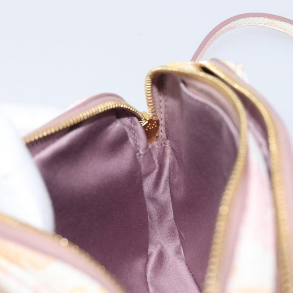 Miu Miu Shoulder Bag Leather Pink Gold Auth 206365M