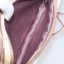 Miu Miu Shoulder Bag Leather Pink Gold Auth 206365M-25