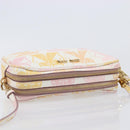 Miu Miu Shoulder Bag Leather Pink Gold Auth 206365M-6