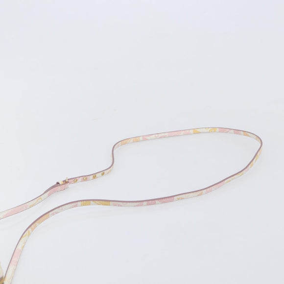Miu Miu Shoulder Bag Leather Pink Gold Auth 206365M