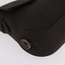 Salvatore Ferragamo Gancini Shoulder Bag Canvas Khaki Auth 206366V-10