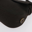 Salvatore Ferragamo Gancini Shoulder Bag Canvas Khaki Auth 206366V-11