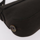 Salvatore Ferragamo Gancini Shoulder Bag Canvas Khaki Auth 206366V-12