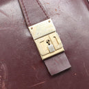 Christian Dior Trotter Canvas Boston Bag Red Gold Auth 206367-17