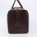 Christian Dior Trotter Canvas Boston Bag Red Gold Auth 206367-4