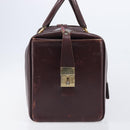 Christian Dior Trotter Canvas Boston Bag Red Gold Auth 206367-5