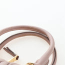 Miu Miu Matelasse Hand Bag Leather Pink Gold Auth 206368-16
