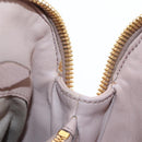 Miu Miu Matelasse Hand Bag Leather Pink Gold Auth 206368-28