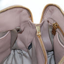 Miu Miu Matelasse Hand Bag Leather Pink Gold Auth 206368-29