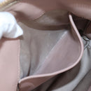 Miu Miu Matelasse Hand Bag Leather Pink Gold Auth 206368-30