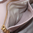 Miu Miu Matelasse Hand Bag Leather Pink Gold Auth 206368-33