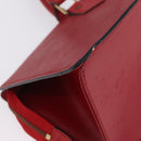 LOUIS VUITTON Epi Sac Triangle Hand Bag Red M52097 LV Auth 206372-15