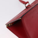 LOUIS VUITTON Epi Sac Triangle Hand Bag Red M52097 LV Auth 206372-18