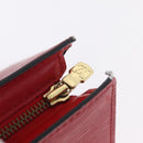 LOUIS VUITTON Epi Sac Triangle Hand Bag Red M52097 LV Auth 206372-21