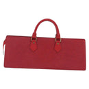 LOUIS VUITTON Epi Sac Triangle Hand Bag Red M52097 LV Auth 206372-2