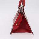 LOUIS VUITTON Epi Sac Triangle Hand Bag Red M52097 LV Auth 206372-3