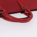LOUIS VUITTON Epi Sac Triangle Hand Bag Red M52097 LV Auth 206372-7
