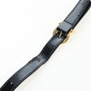 Salvatore Ferragamo Vala Hand Bag Patent leather 2way Black Gold Auth 206373-17