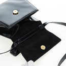 Salvatore Ferragamo Vala Hand Bag Patent leather 2way Black Gold Auth 206373-23