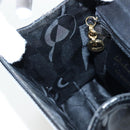 Salvatore Ferragamo Vala Hand Bag Patent leather 2way Black Gold Auth 206373-27