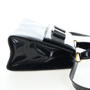 Salvatore Ferragamo Vala Hand Bag Patent leather 2way Black Gold Auth 206373-5