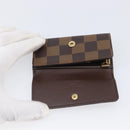 LOUIS VUITTON Damier Ebene Multicles 4 Key Case N62631 LV Auth 206376V-18