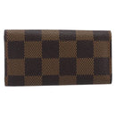 LOUIS VUITTON Damier Ebene Multicles 4 Key Case N62631 LV Auth 206376V-2
