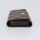 LOUIS VUITTON Damier Ebene Multicles 4 Key Case N62631 LV Auth 206376V-4