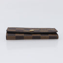 LOUIS VUITTON Damier Ebene Multicles 4 Key Case N62631 LV Auth 206376V-6