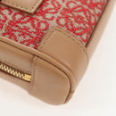LOEWE Amazona Nano Shoulder Pouch Canvas 2way Beige Gold Auth 206378M-18