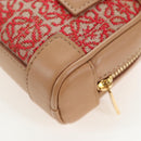 LOEWE Amazona Nano Shoulder Pouch Canvas 2way Beige Gold Auth 206378M-19