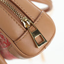 LOEWE Amazona Nano Shoulder Pouch Canvas 2way Beige Gold Auth 206378M-20
