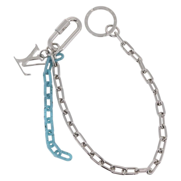 LOUIS VUITTON Key Chain LV Shape Charm metal Silver MP2619 LV Auth 206379M