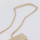 CHANEL Matelasse Chain Shoulder Bag Lamb Skin 2way Gold CC Auth 206384SAM-16