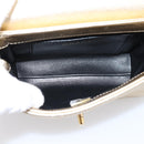 CHANEL Matelasse Chain Shoulder Bag Lamb Skin 2way Gold CC Auth 206384SAM-11