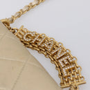 CHANEL Matelasse Chain Shoulder Bag Lamb Skin 2way Gold CC Auth 206384SAM-14