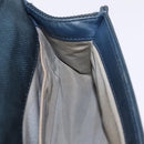 CHANEL Chain Matelasse Boy Chanel Shoulder Bag Canvas Navy Silver Auth 206385A-26