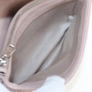 Miu Miu Matelasse Chain Shoulder Bag Leather 2way Pink Silver Auth 206389M-10