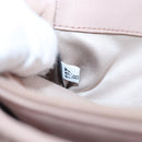 Miu Miu Matelasse Chain Shoulder Bag Leather 2way Pink Silver Auth 206389M-11